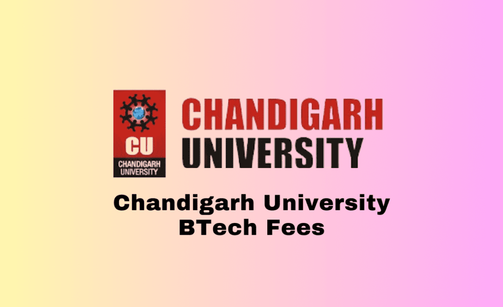 chandigarh university btech fees